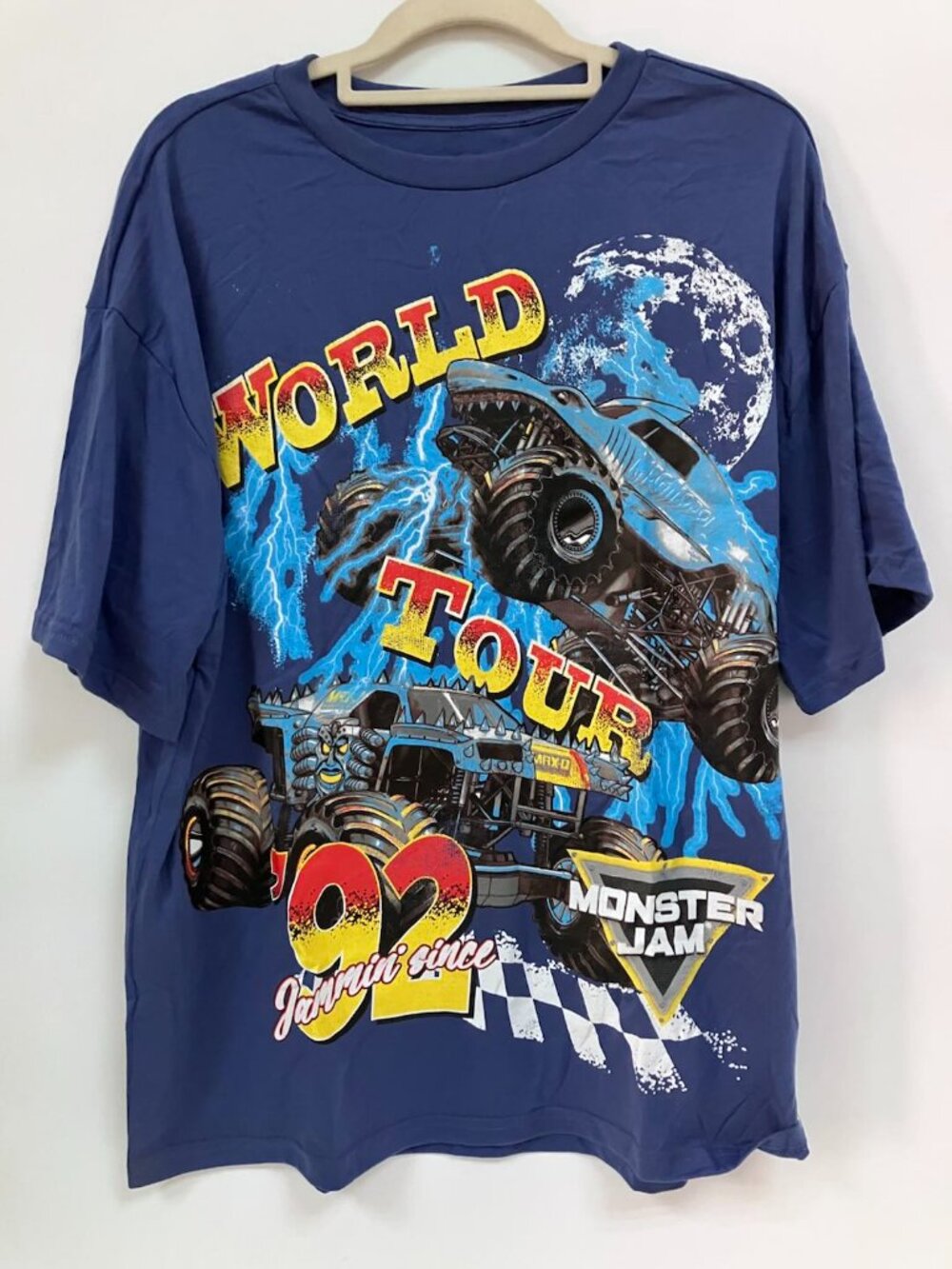 Monster Jam Short Sleeve T-Shirt Trendy Streetwear For Men